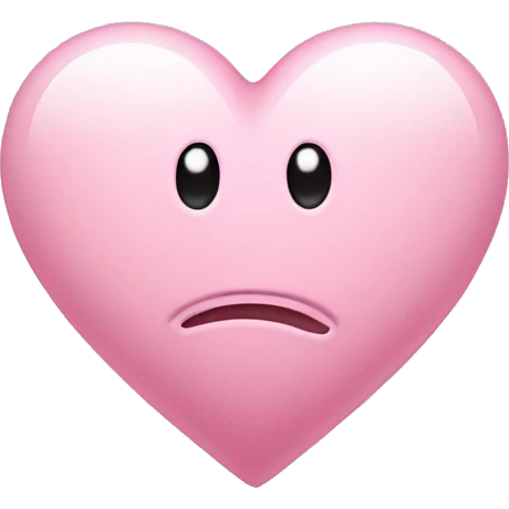 A light pink heart that says I’m sorry  emoji