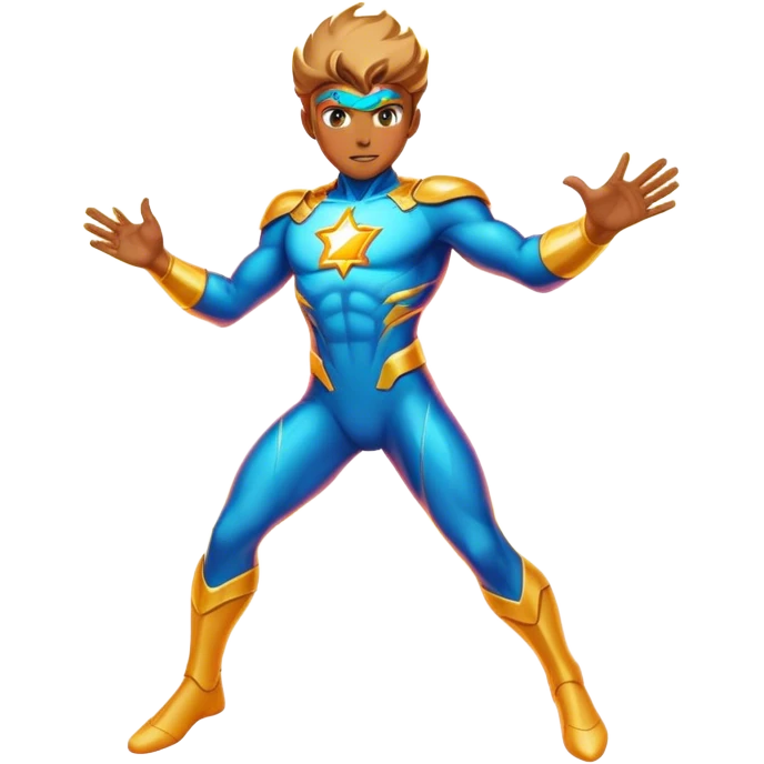 A cosmic-powered hero who moves at the speed of light and can manipulate neon energy to create illusions. emoji