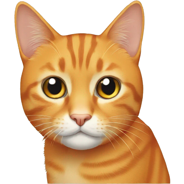 A poor orange cat  emoji
