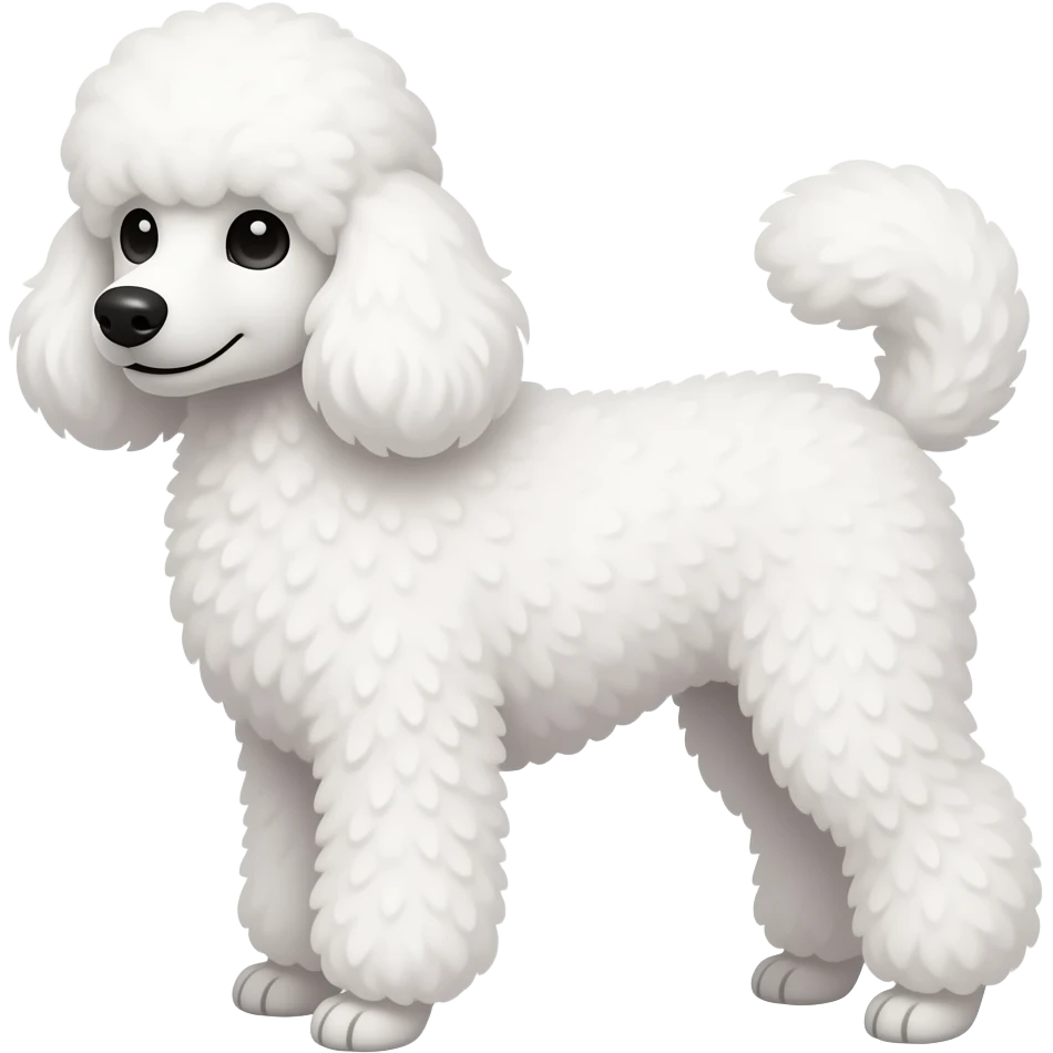 White poodle emoji