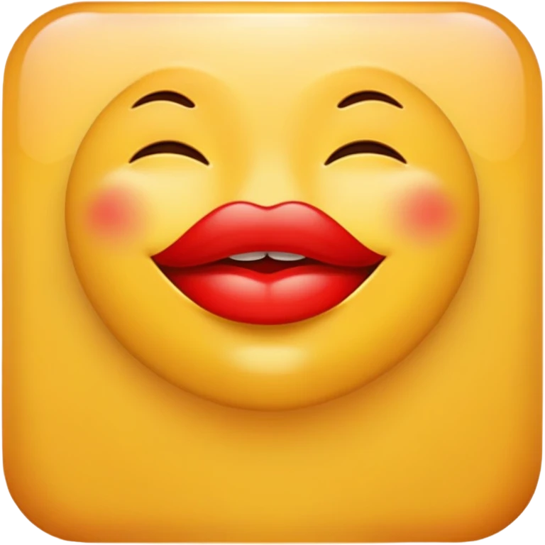 Lip biting emoji emoji