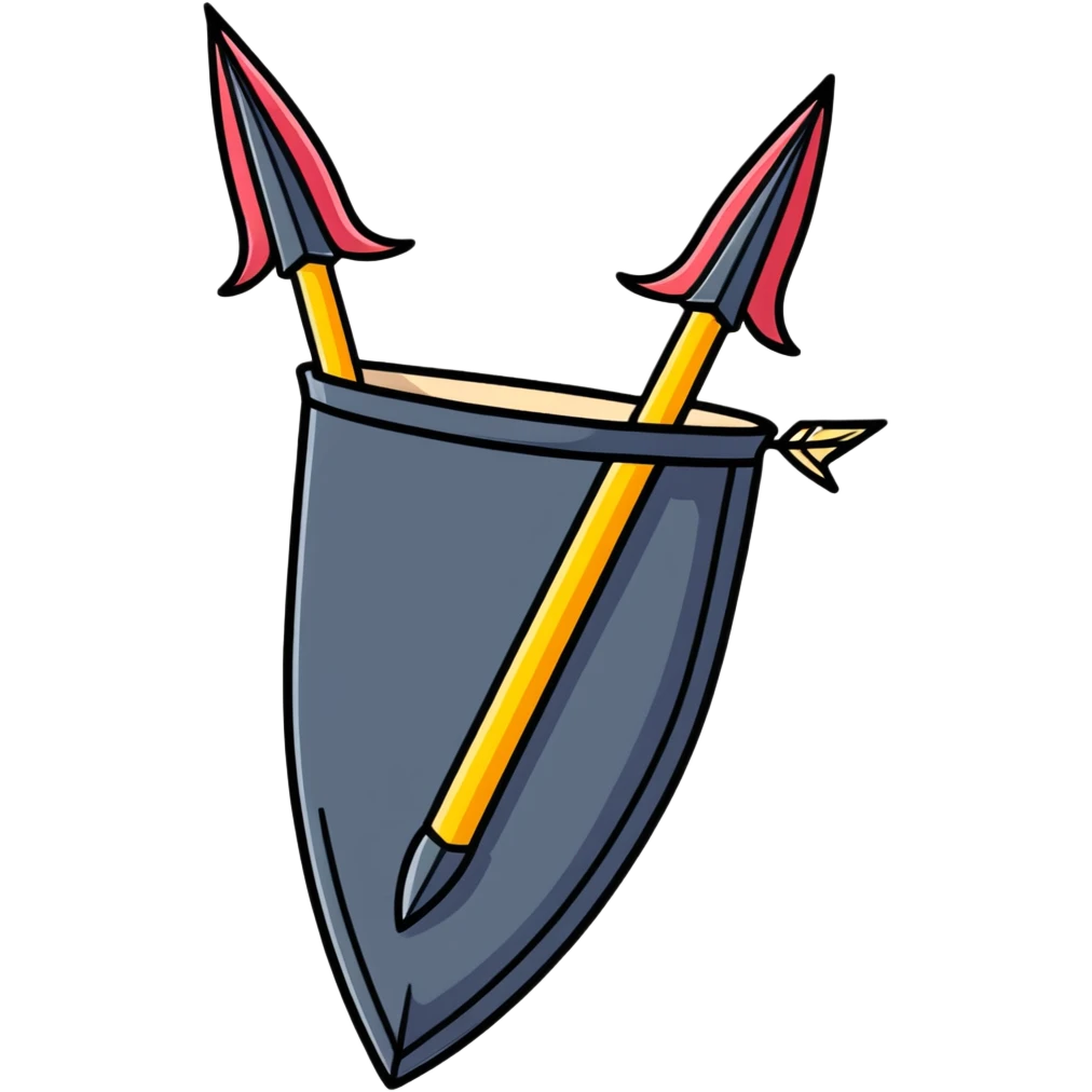 Quiver with magical arrows from Path of Exile 2 emoji
