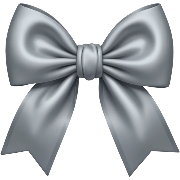 simple grey bow emoji