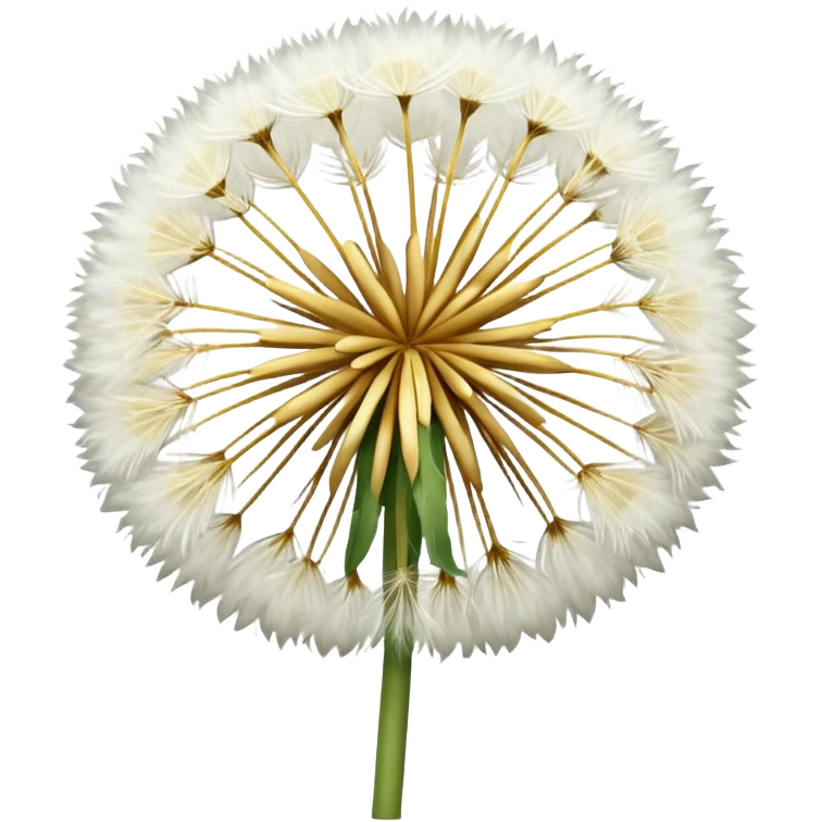 Dandelion flower emoji for bio in white colour more feathers  emoji