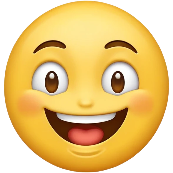 an emoji with a silly face emoji
