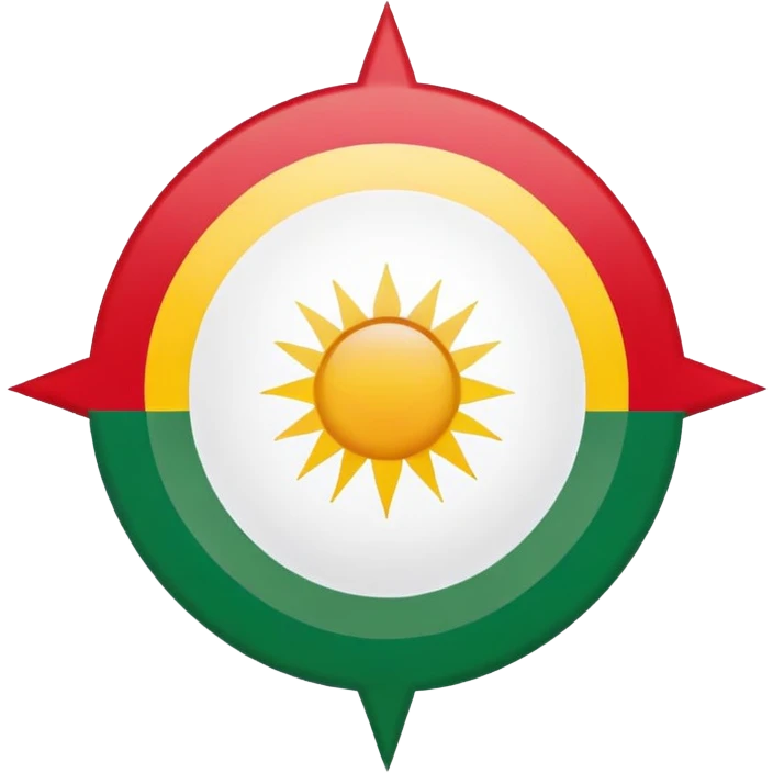 kurdistan flagge emoji