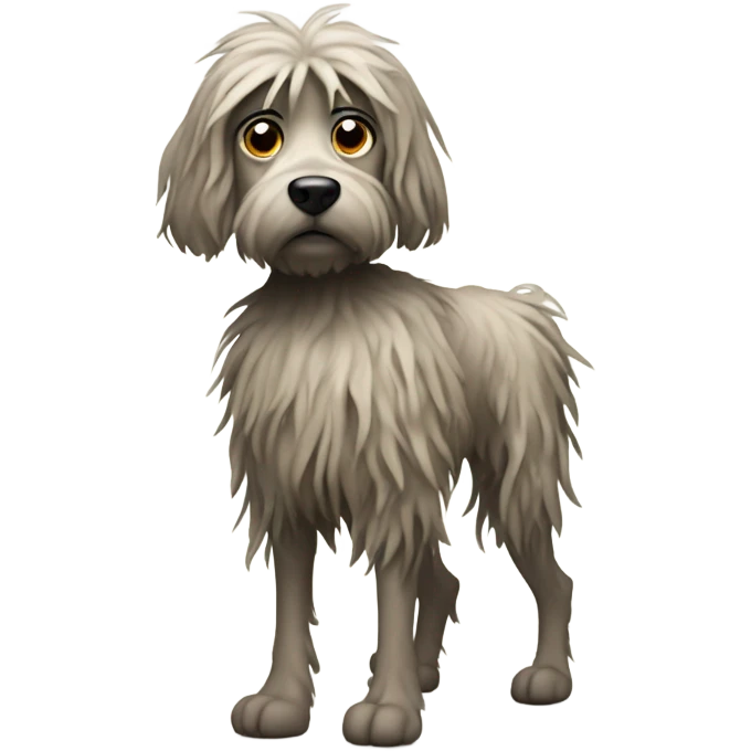 Scraggly dog emoji