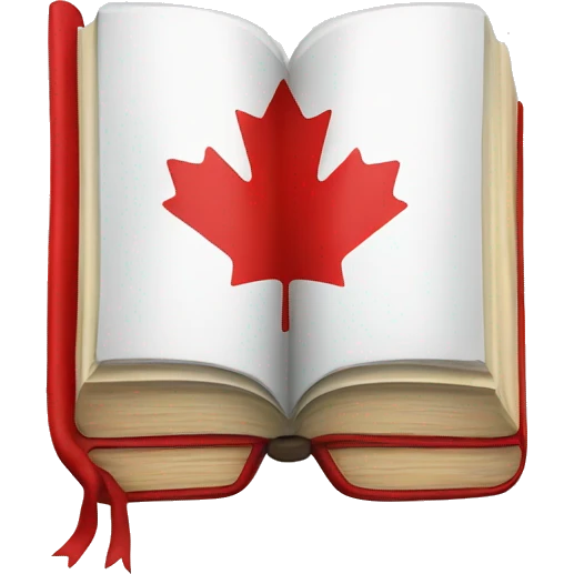 book with canada flag emoji