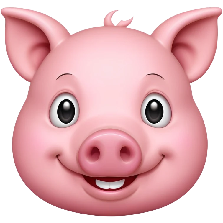 pig grin face emoji