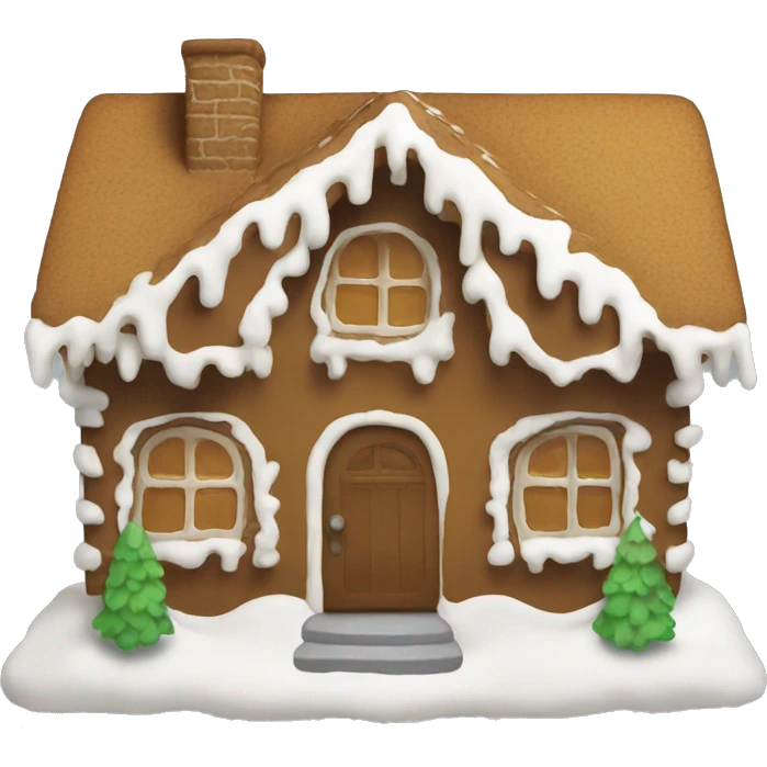 House out of gingerbread  emoji