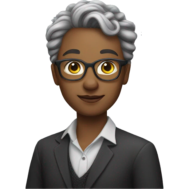 44 year old afab non binary teacher emoji