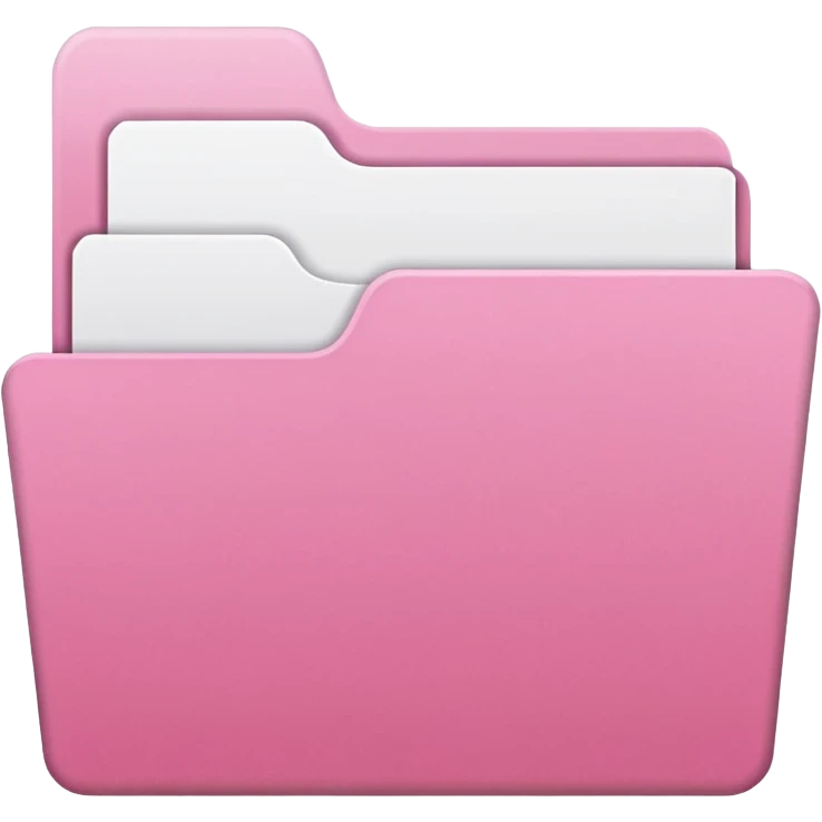 mix pink and white folder emoji