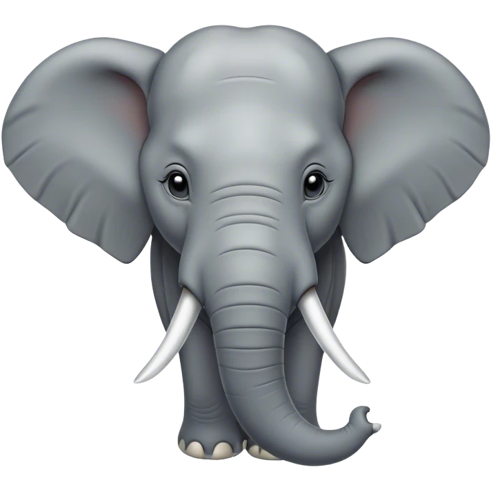 Cinematic Noble Elephant Portrait Emoji, Poised and regal, with a massive, majestic build and a smooth, well-groomed gray hide adorned with gentle wrinkles and proud tusks, deep-set soulful eyes, Simplified yet sharp and sophisticated features, highly detailed, glowing with a soft, dignified glow, high shine, intelligent and gentle, stylized with an air of ancient wisdom, focused and attentive, soft glowing outline, capturing the essence of a watchful and confident giant, so majestic it feels as though it could trump out of the screen with effortless authority! emoji