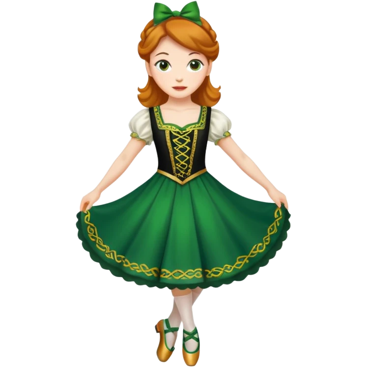 irish woman dance shoes emoji