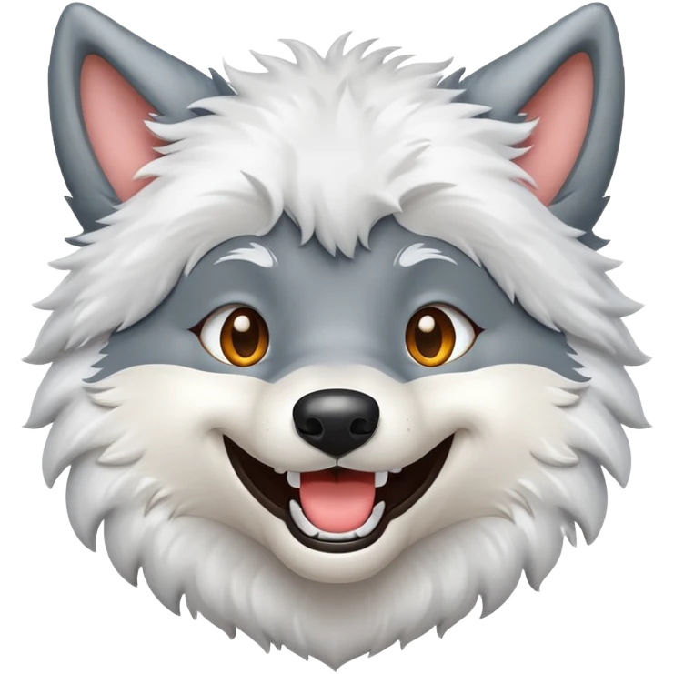 emoji cara lobo feliz emoji