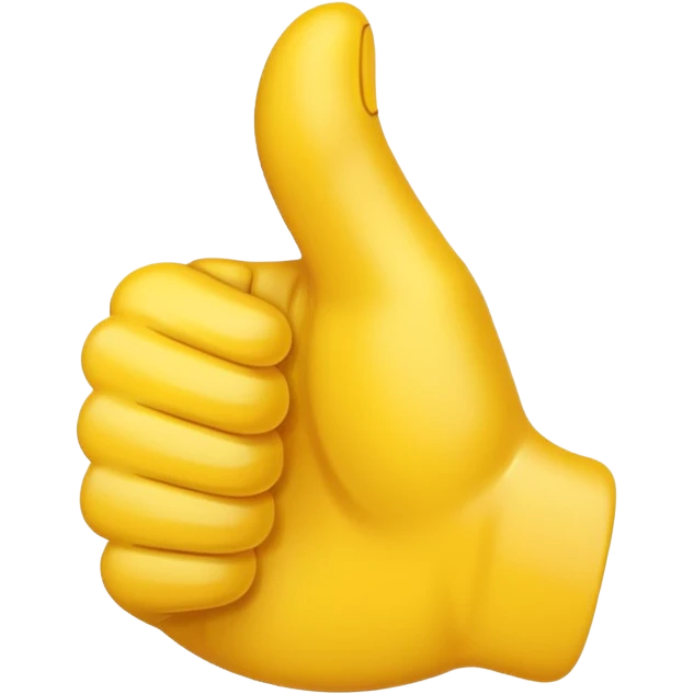 thumbs up emoji, positive and bold emoji