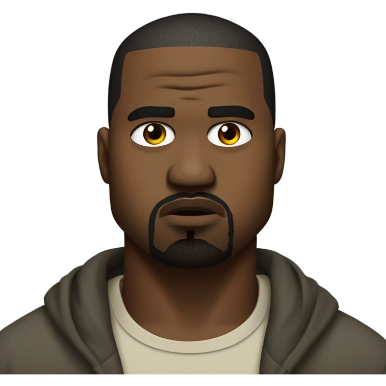 kanye looking frustrated  emoji