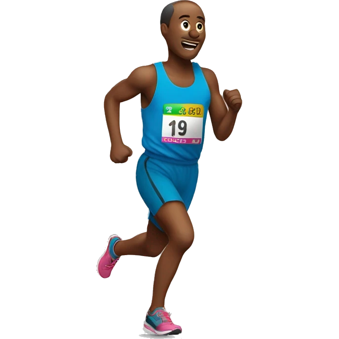 Person finishing a marathon emoji