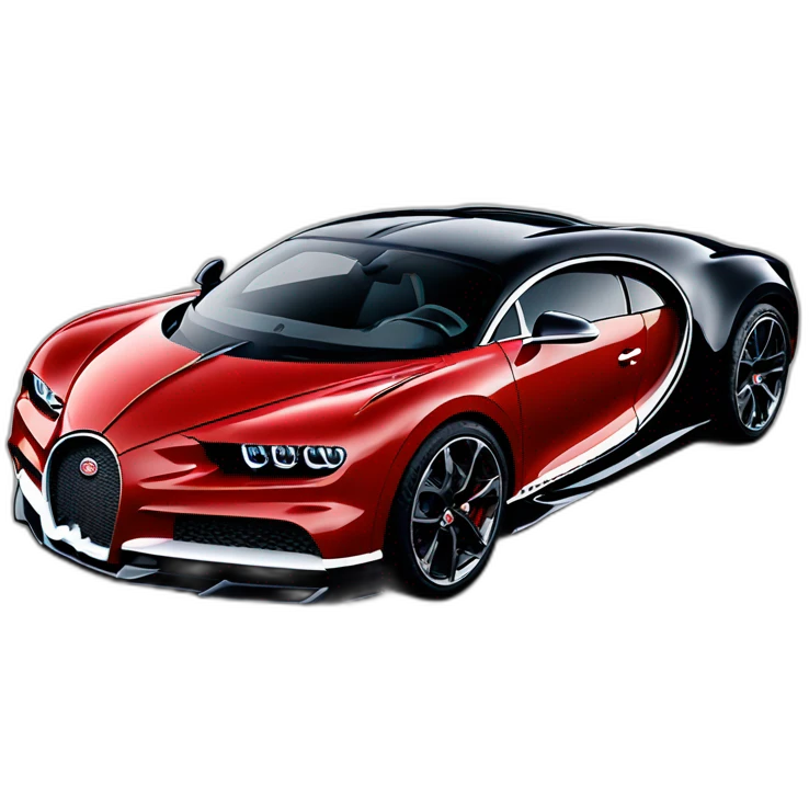 Bugatti chiron rouge emoji