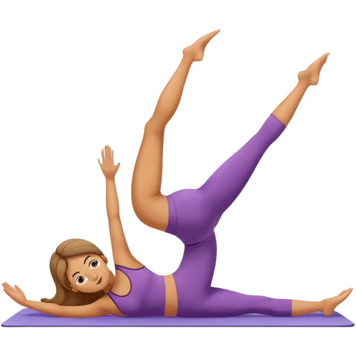 girl doing pilates emoji
