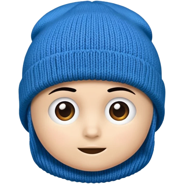 Blue beanie emoji