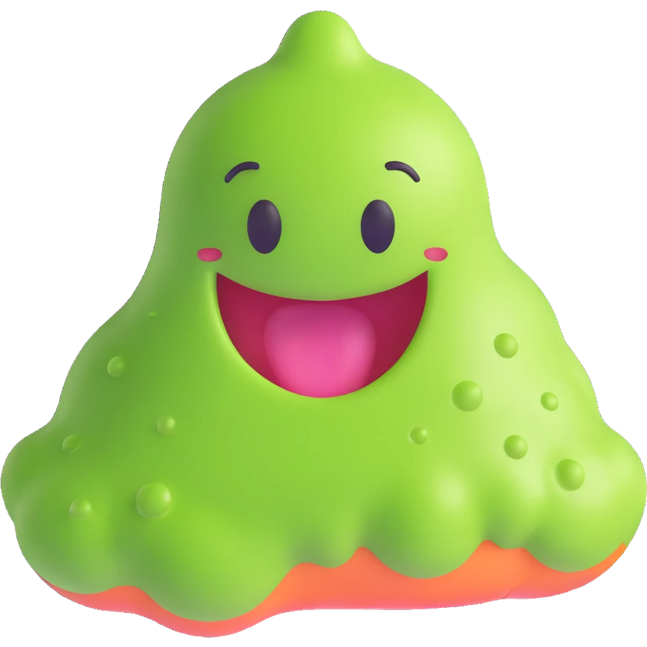 happy slime emoji