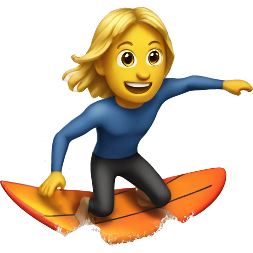 surfe on book emoji