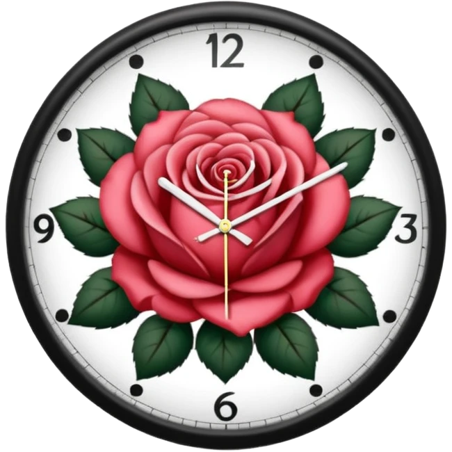 Clock getting a tattoo emoji