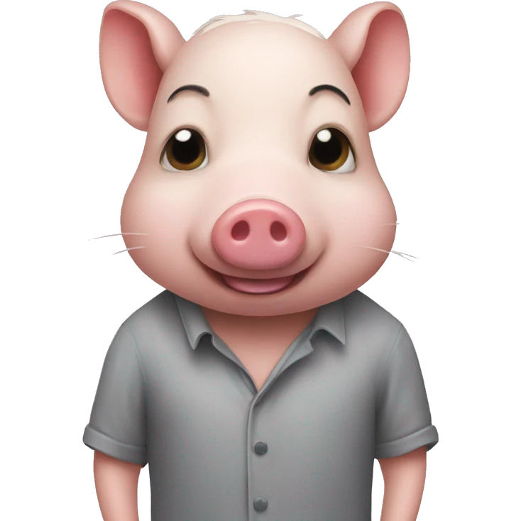 Rat and pig emoji