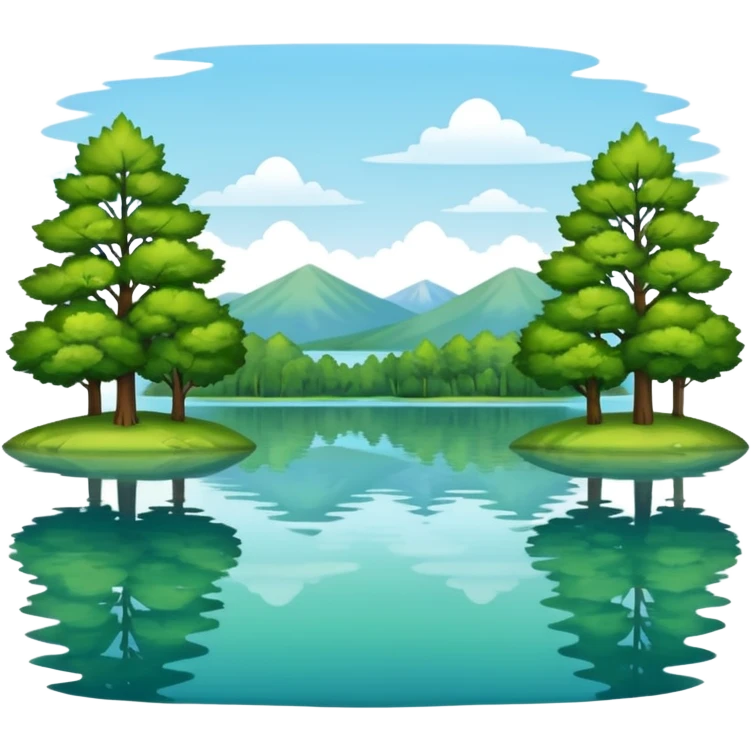 lake landscape emoji