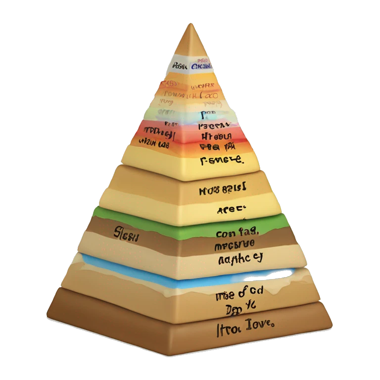 Maslow's pyramid of needs emoji