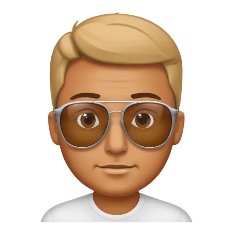 uomo con occhiali da sola emoji