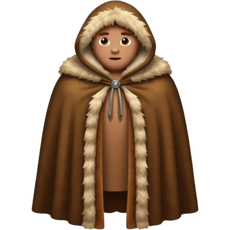 fur cloak stone age without human emoji
