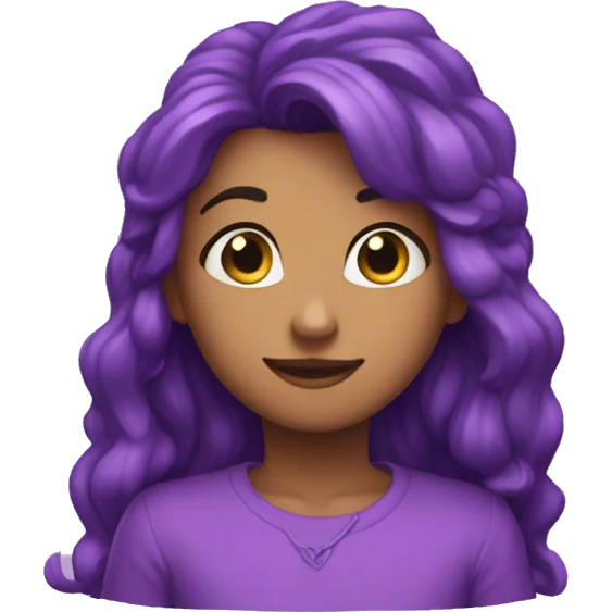 Corazón  ❤️ de color lila emoji