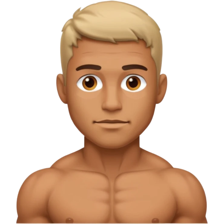 Naked man with penis emoji