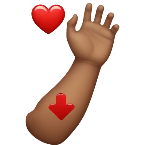 arm donating blood emoji emoji
