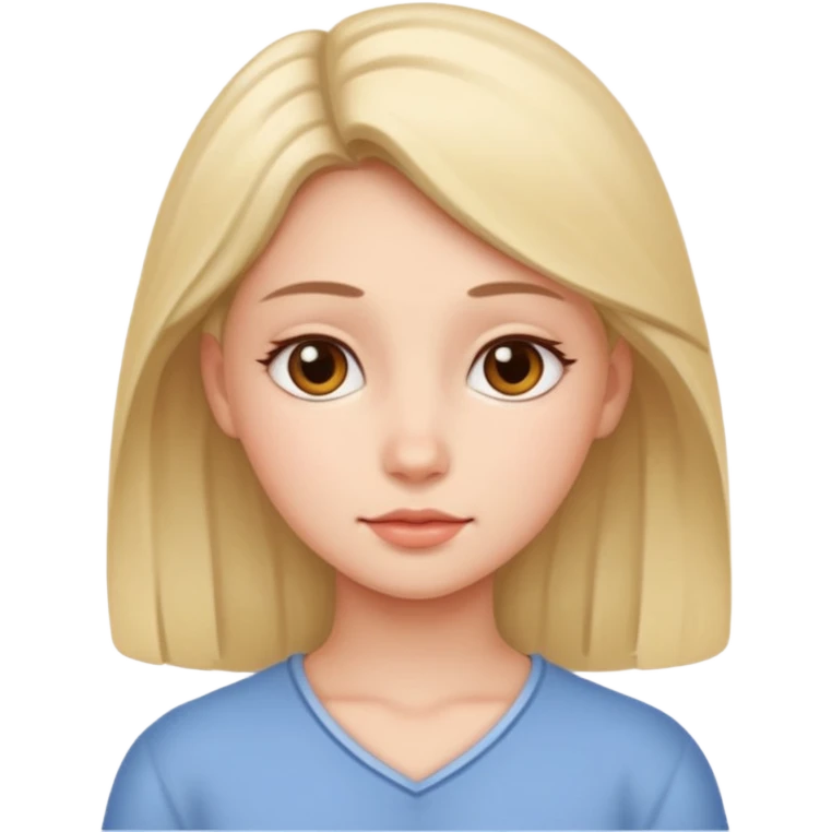 دختر آرام  emoji