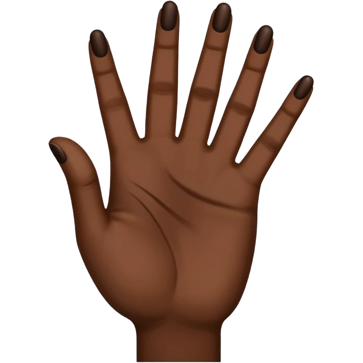 Make the ysl hand sign, but make the hand dark skin emoji