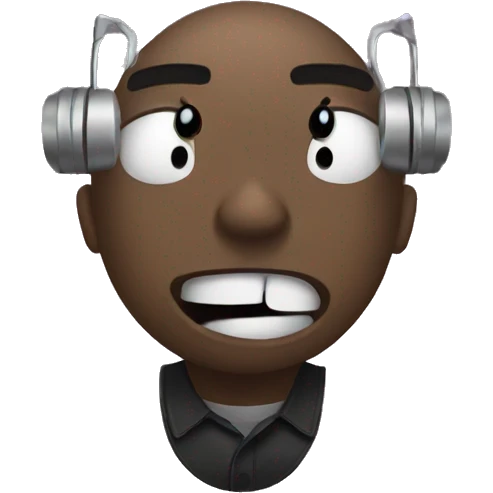 Music Mood anxious emoji