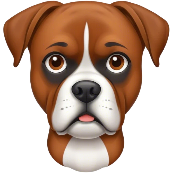 boxer dog brown emoji