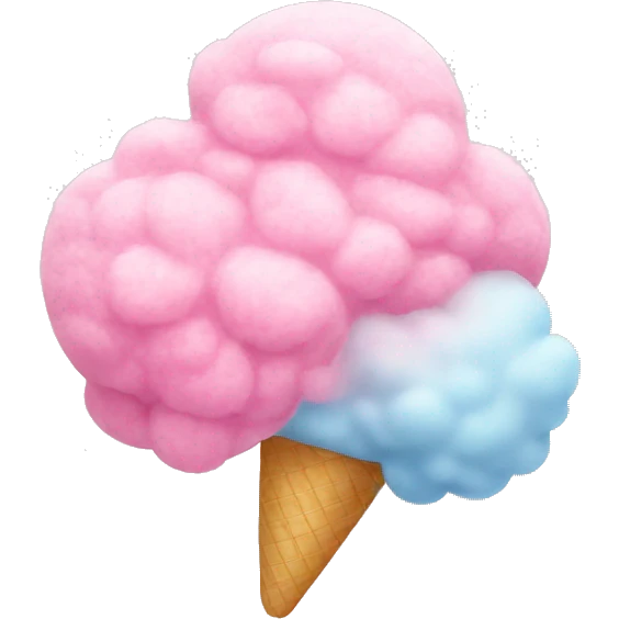 pink cotton candy emoji