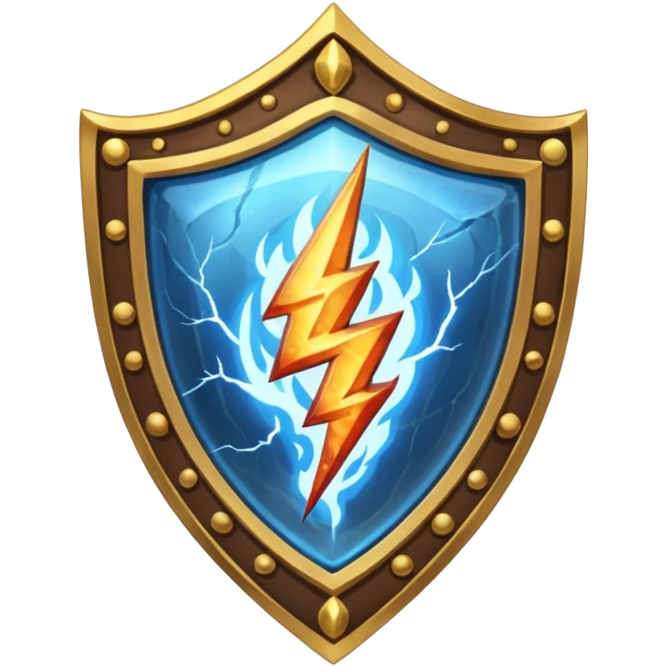 Земля огонь вода воздух молния щит, аркан жизни и аркан смерти emoji