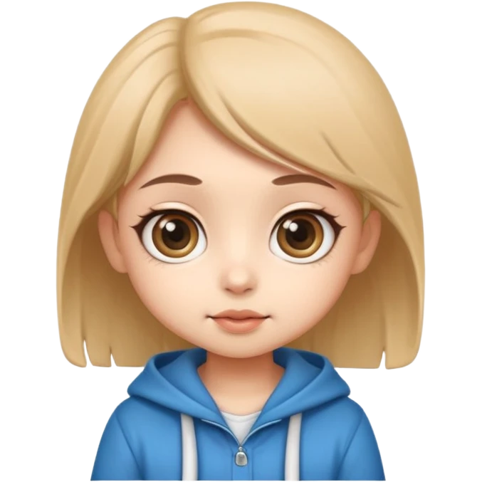 cute chibi cartoon, big eyes, soft shading, smooth gradients, clean outlines, high detail, caricature style emoji