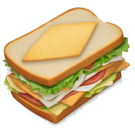 Sandwich with person surfing on it emoji