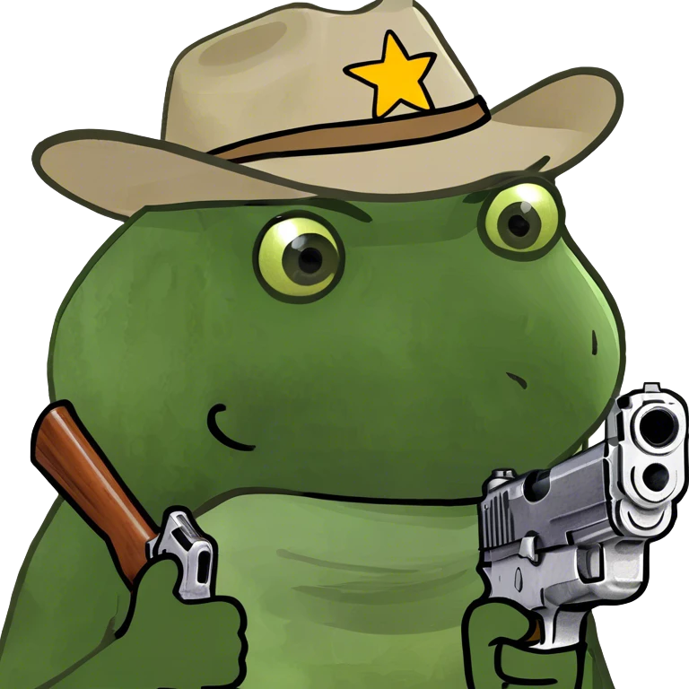 holding a gun emoji