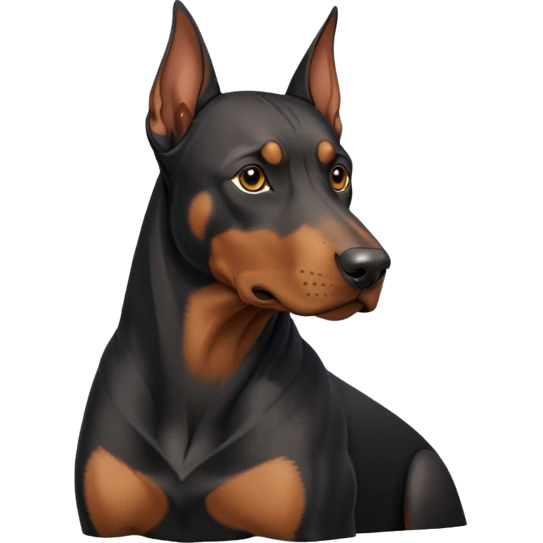 A doberman dog emoji
