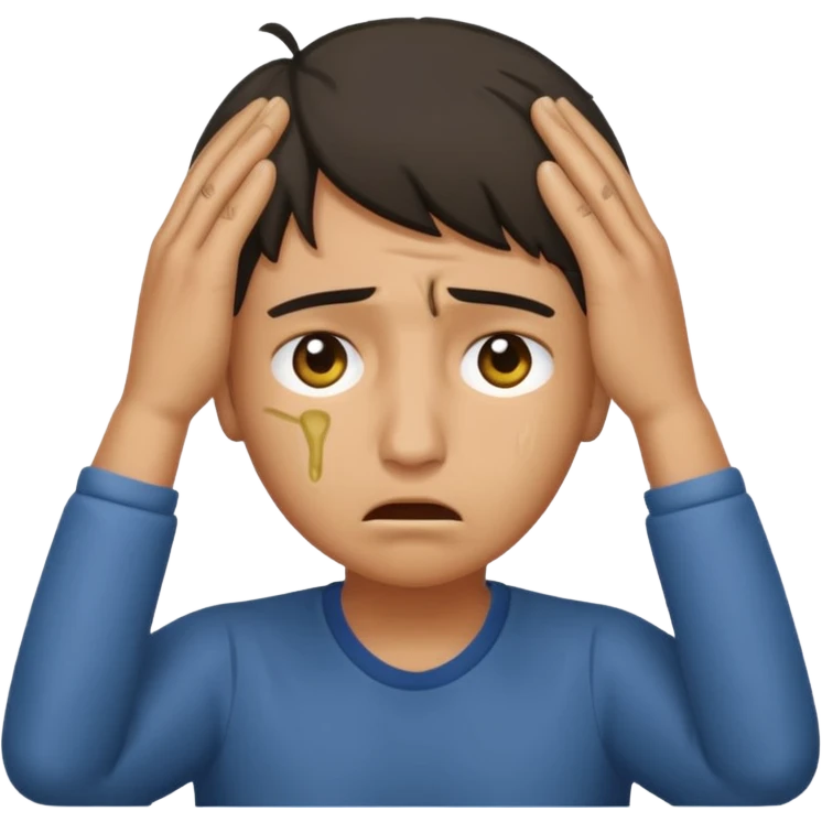 Ami burro le duele la cabeza emoji