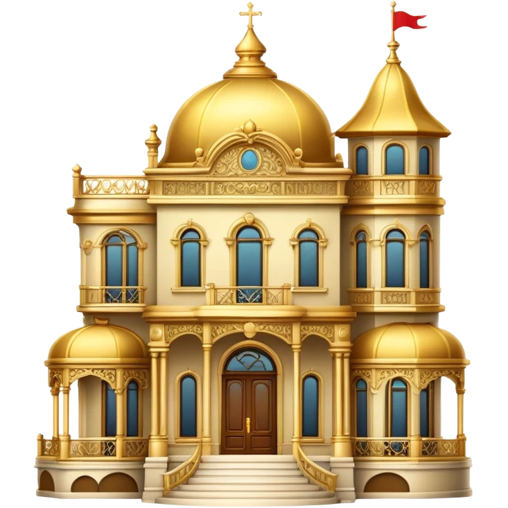 Gold mansion  emoji