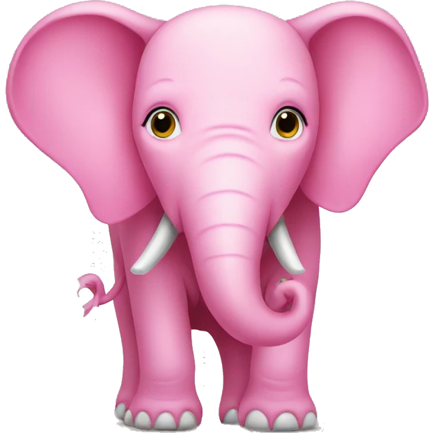 Pink elephant  emoji