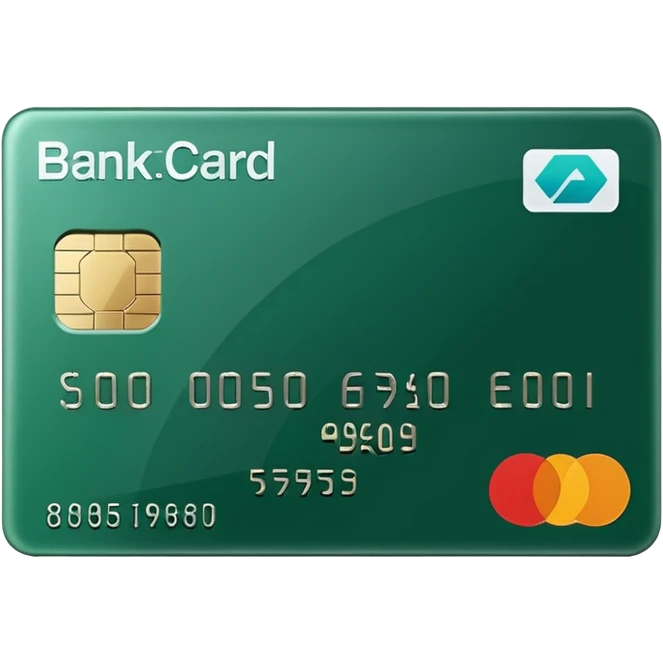 нарисуй тёмно зелёную банковскую карту emoji